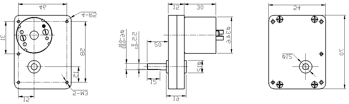 DM-70SS3530 dimensions