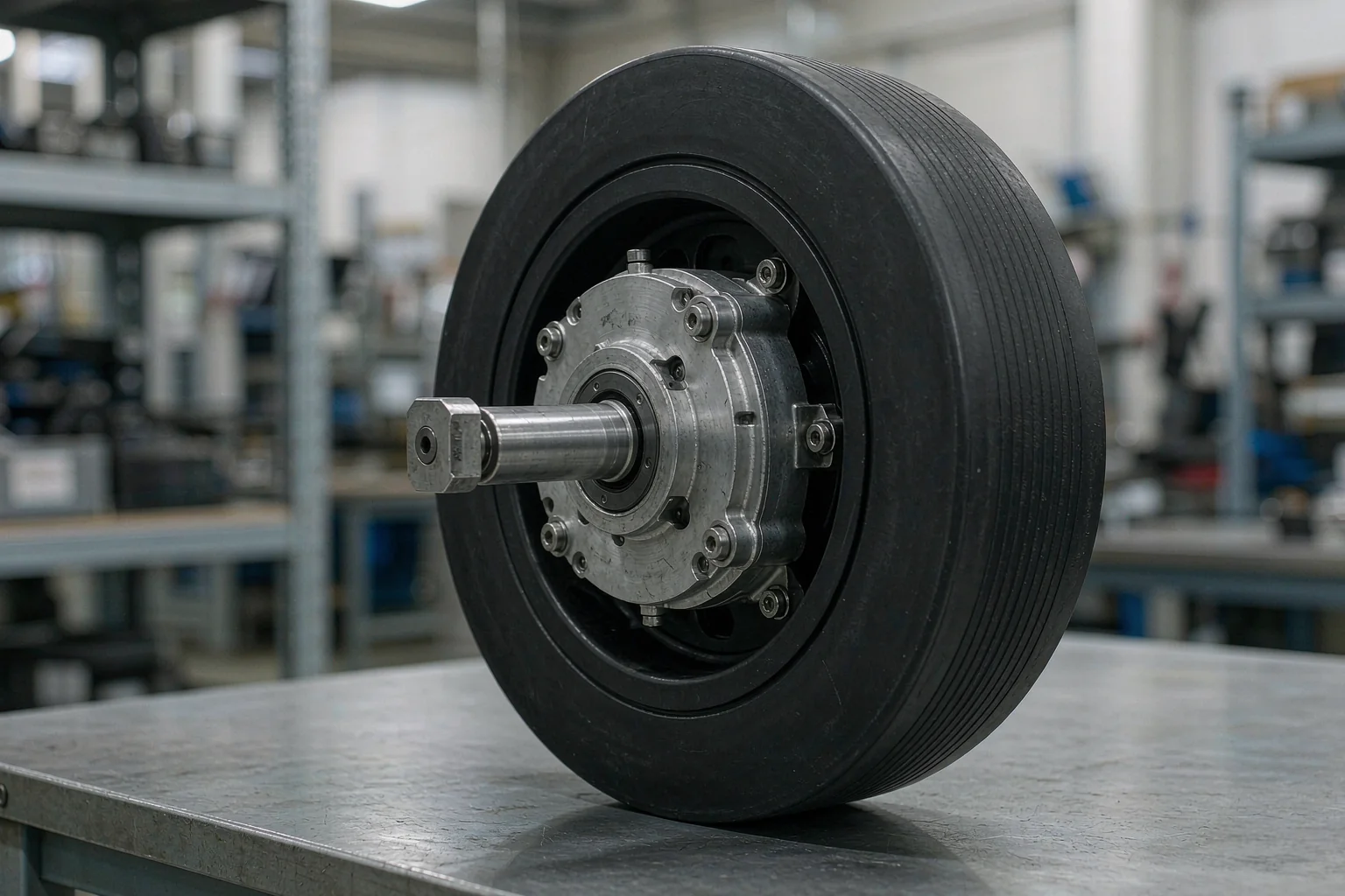 Agv drive wheel planetary gear motor scene