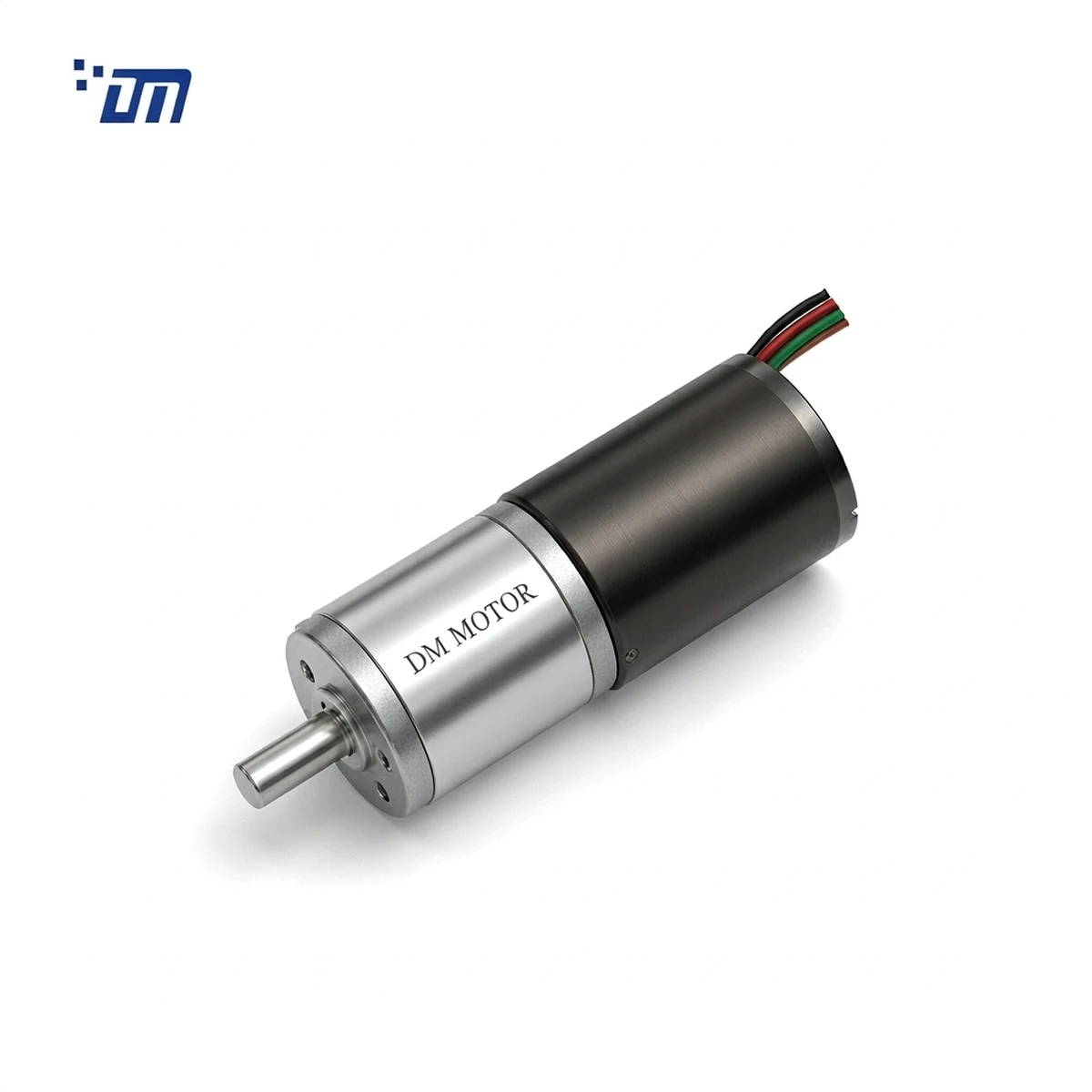 DM-24RPBL2430 dc gear motor with DM MOTOR printing