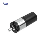 DM-36PBL3640 36mm brushless planetary gear motor, 12V/24V, output shaft view, white background